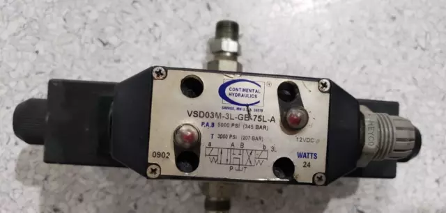 VSD03M-3L-GB-75L Continental interchange D03 hydraulic solenoid valve 4 way 3 po