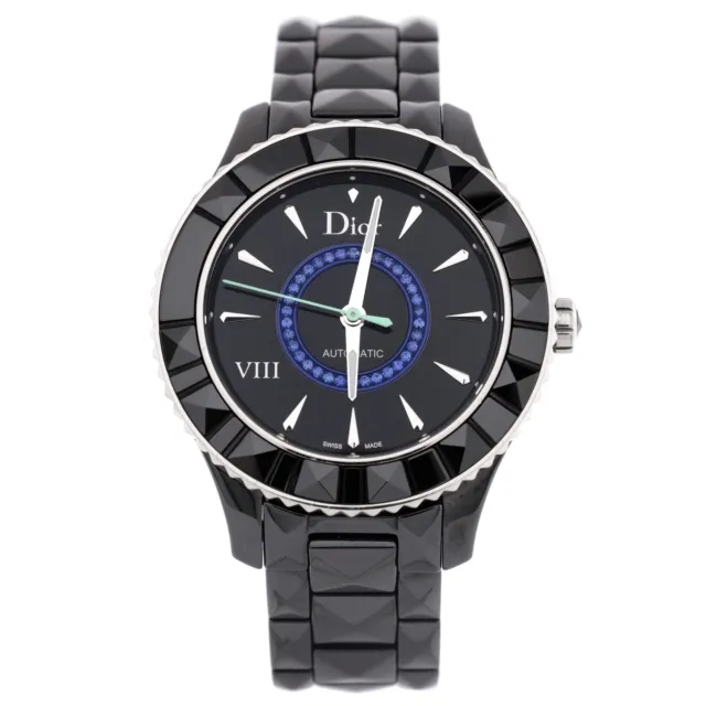 Christian Dior VIII Christal Automatic Watch Ceramic and Stainless Steel with Sa
