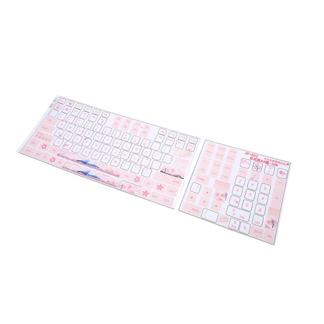 KEYBOARD STICKERS UNIVERSAL Desktop Computer Mechanical Keyboard Clear ...