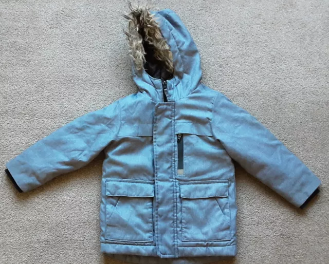 Lovely Next boys Infants Light Blue Coat for Aged 3 years, Good Condition