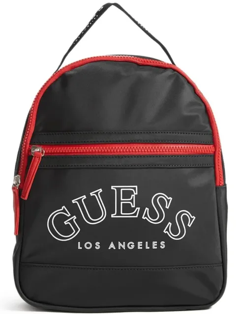 NEW GUESS Factory Women's Black White Logo Small Backpack Bag Handbag