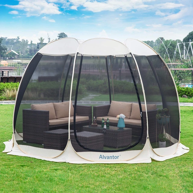 Screen House Room Camping Tent Outdoor Canopy Pop Up Sun Shade Hexag...