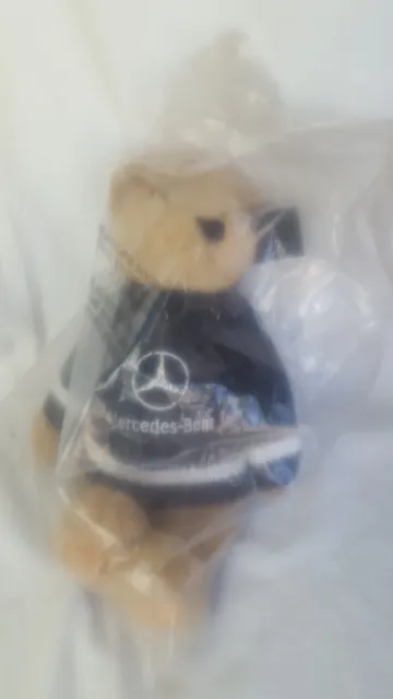 HERRINGTON TEDDY BEAR Mercedes-Benz sweater New still in plastic plush ...