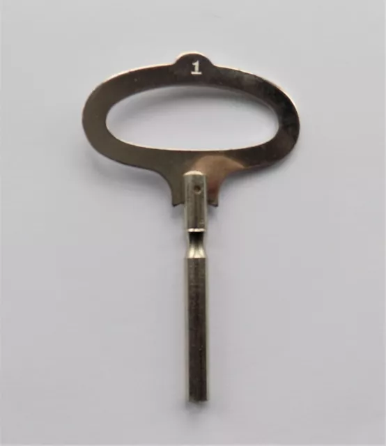 New Nickel Steel French Type Winding / Clock Key Mantle & Bracket 1 / 2.50mm