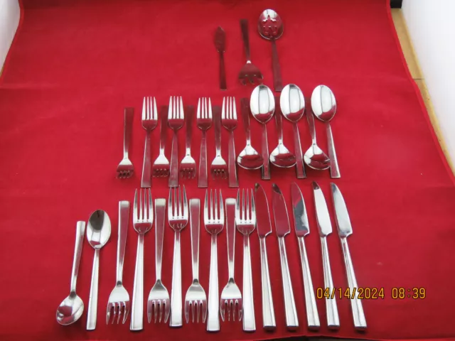 32 pc J A HENCKELS *PAVILLION* STAINLESS FLATWARE! 18/10 MISC PIECES