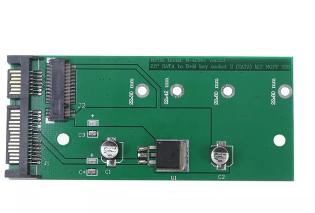 M.2 NGFF (SATA) SSD a SATA 3 SATA Adattatore Scheda per SSD di tipo M.2