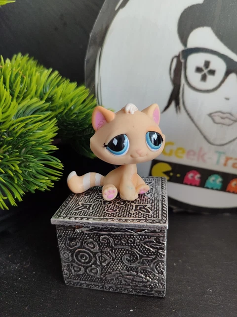 Figurine Littlest Pet Shop Hasbro - Chat De Gouttière Tabby Cat Numéro 815 Authentique