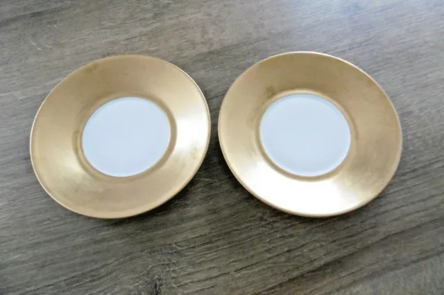 Ancienne paire de tasses et sous tasses en porcelaine de Paris empire 2