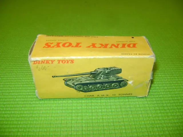 Dinky Toys 80C Char Amx  Boite Vide D'origine-Empty Box