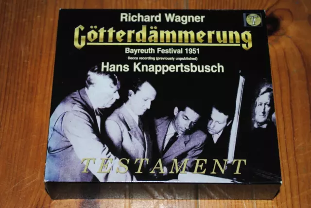 Wagner: Götterdämmerung - Knappertsbusch - Varnay Aldenhoff - Testament 4 CDs