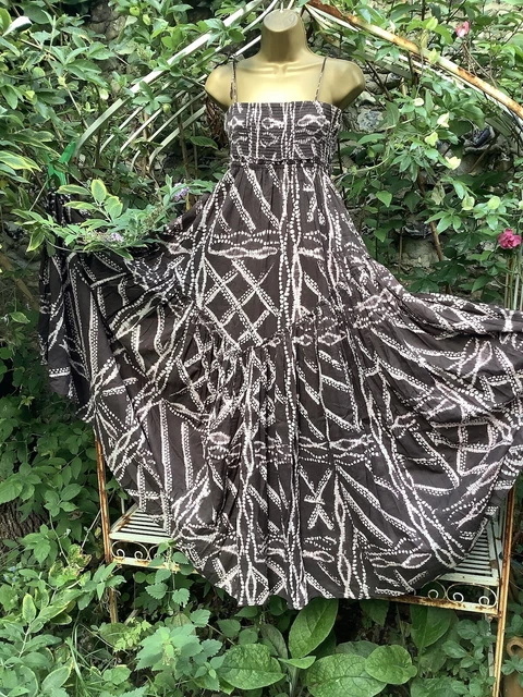 ALL SAINTS COTTON Shibori Maxi Dress Size 14 VGC 45.00 PicClick UK