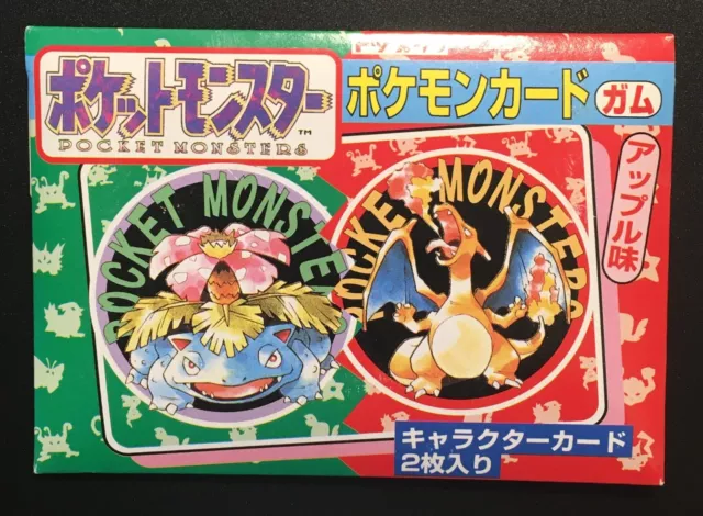 POKEMON Booster Pack TOPSUN Gum Japanese Card Sealed Charizard Venusaur 1995