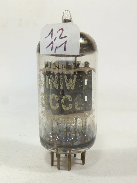 1x La Radiotechnique ECC83 12AX7 Short Plates - Suresnes '65 - Dario Label - NOS | UK