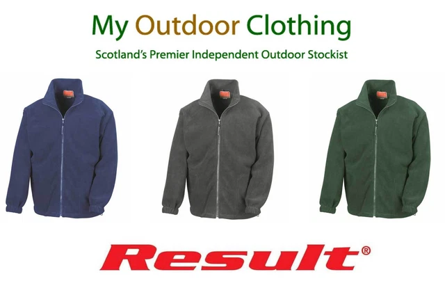 Result Mens Performance Active Fleece Full Zip Jacket - XS - 34" Chest