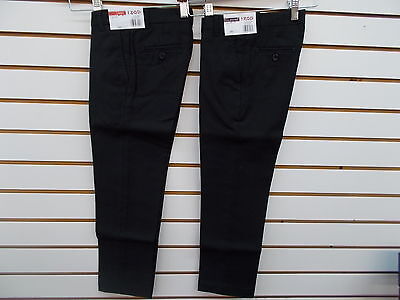 Boys IZOD $40 Black Slim Fit or Regular Fit Dress Pants Size 6