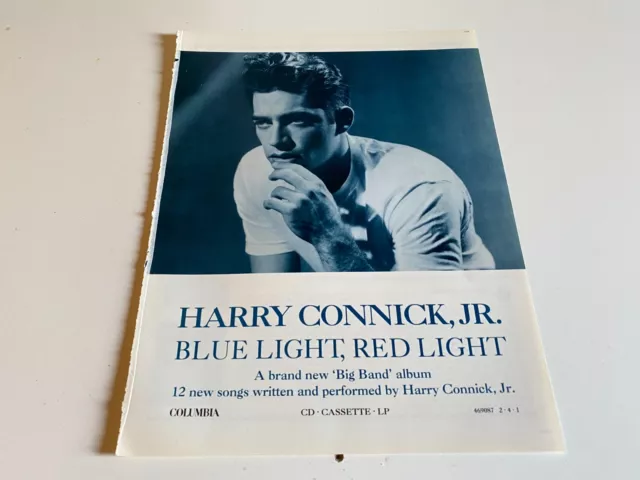 Ptp10 Magazin Werbung 11X9" Harry Connick Jr: Blaulicht, Rotes Licht Album