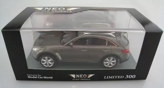 Infiniti Fx50 S Metal Grey 2010 Neo 44543 1/43 Lhd Left Hand Drive Resine 300 Pc