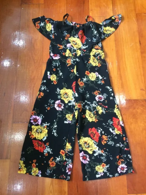 Girls River Island Stunning playsuit jumpsuit flower print age 4-5 years