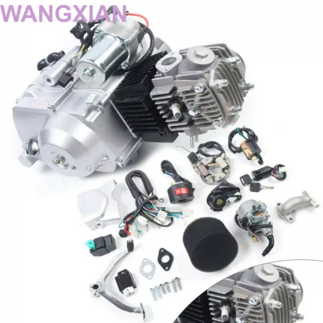 125cc 4Takt Motor Engine Elektrostart Luftgekühlt Für ATV Quad Go Kart Dirt Bike 2
