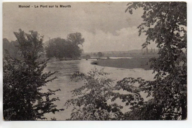 MONCEL - Meurthe et Moselle - CPA 54 - le pont sur la Meurthe