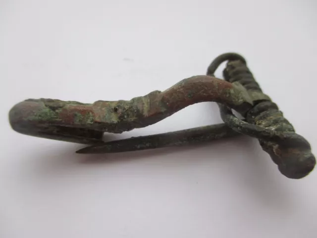 Bronze Antique Roman Fibula 2-4 AD 2