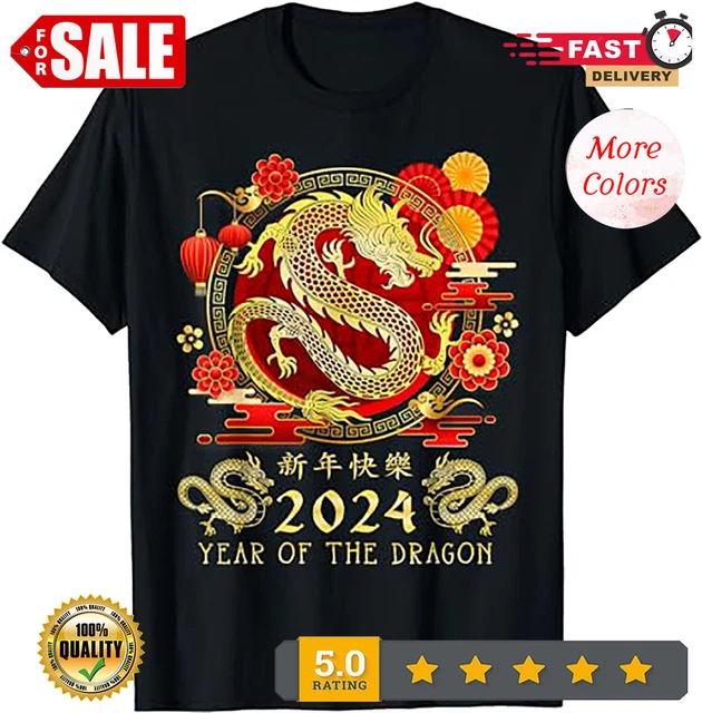 CHINESE NEW YEAR 2024 Year of the Dragon Happy New Year 2024 TShirt c