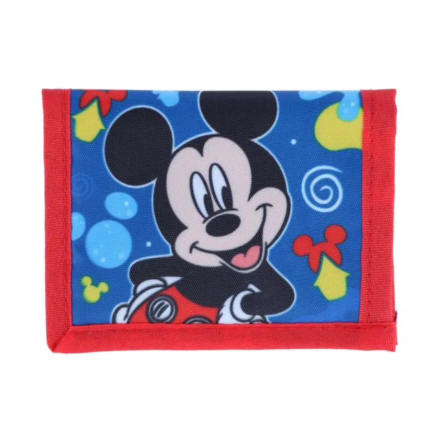 New CTM Kid's Mickey Mouse Bifold Wallet with Hook and Loop Closure