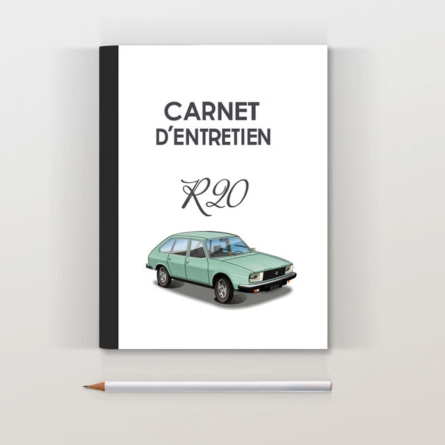 Carnet d'entretien Renault 20 R20 verte
