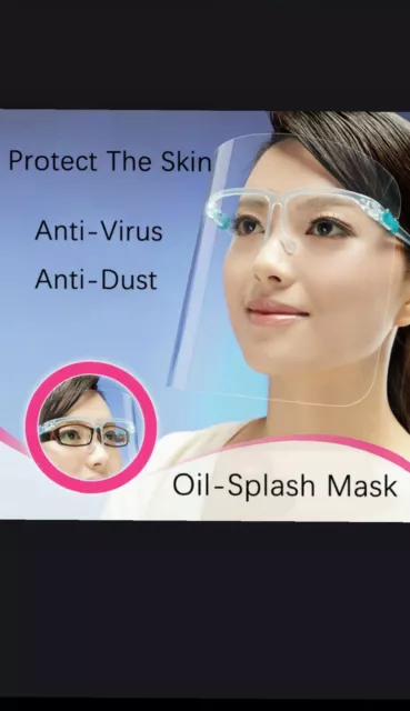 Face Shield Clear Glasses Protector working for clinic, spa, office, salon, usa