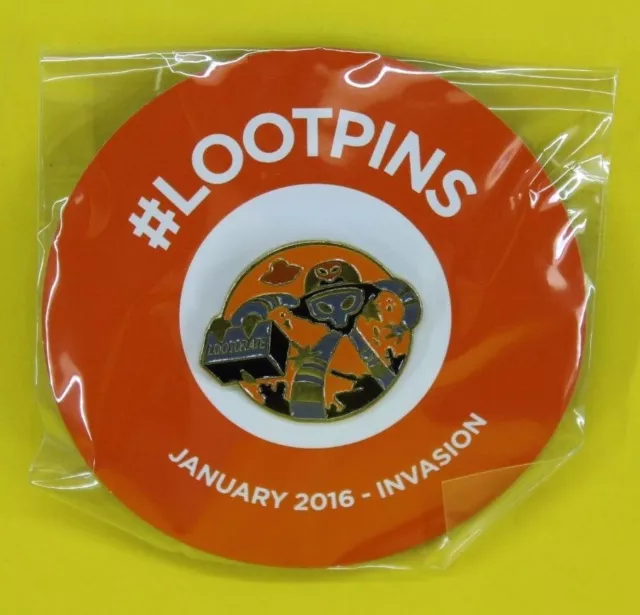 Lootcrate Pins Invasion Crate Loot Pin Lootpins January 2016 Badge~Fast Post ⚡