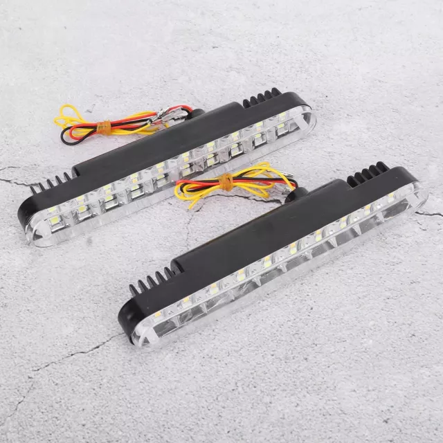 5050 30LED Dual Colors Daytime Running Lights DRL Turn Lamp Universal For Car 2