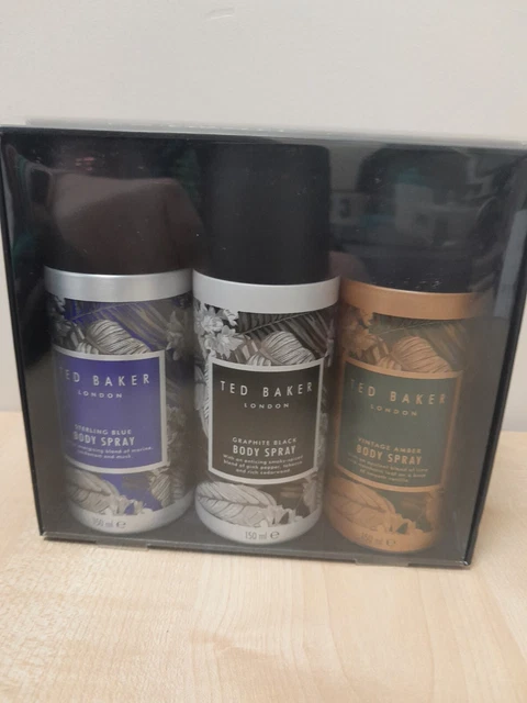 Ted baker mens brockley body spray trio gift 2025 set