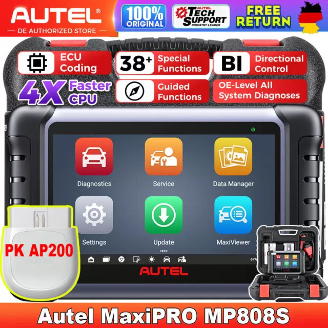 Autel MaxiPRO MP808S PK AP200 KFZ OBD2 Diagnosegerät Auto Scanner ECU Key Coding