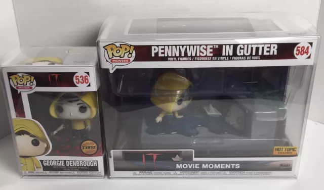 Funko Pop! Moments - Pennywise In Gutter #584 & Georgie Denbrough (Chase) #536