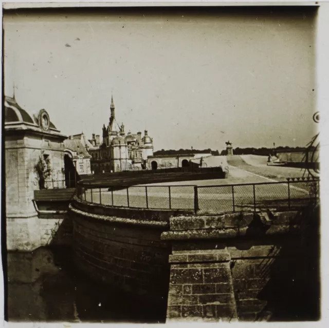 Château de Chantilly Photo Plaque Stereo Vintage A