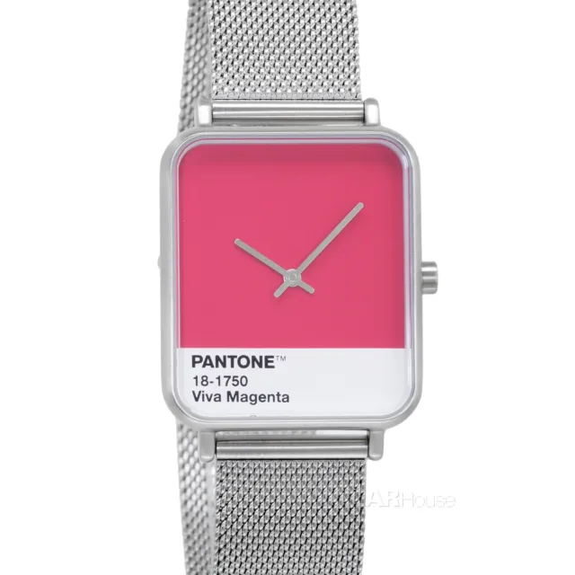 SKAGEN Ryle x Pantone Mens Watch, Viva Magenta Dial, Stainless Steel Mesh Band