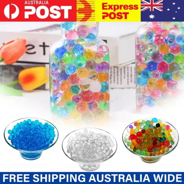 10000 PCS Multicolor Clear Water Beads, Gel Jelly Beads Vase