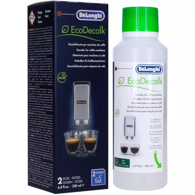 DeLonghi Ecodecalk 200ml Détartrant Calcaire Alimentaire Eco Machine Café