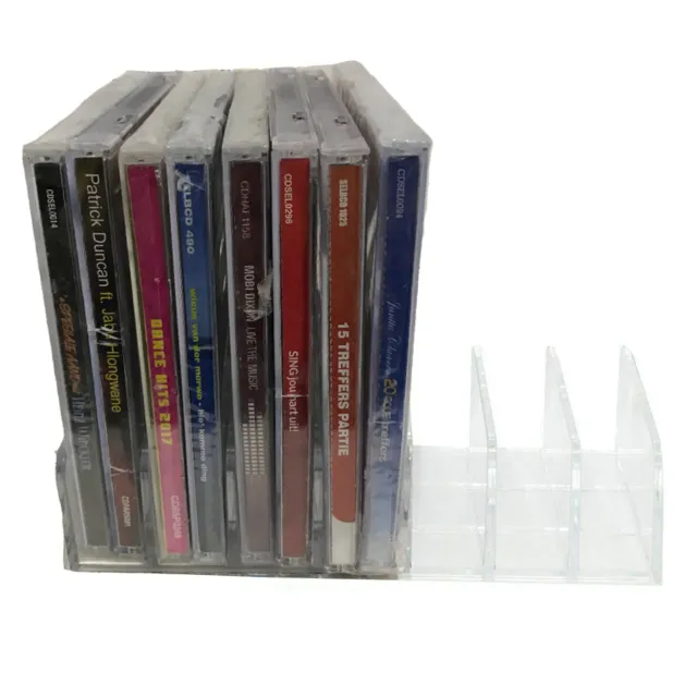 CD Storage Holder Rack Display,Premium Organizer Clear Acrylic CD-DVD Stand Box