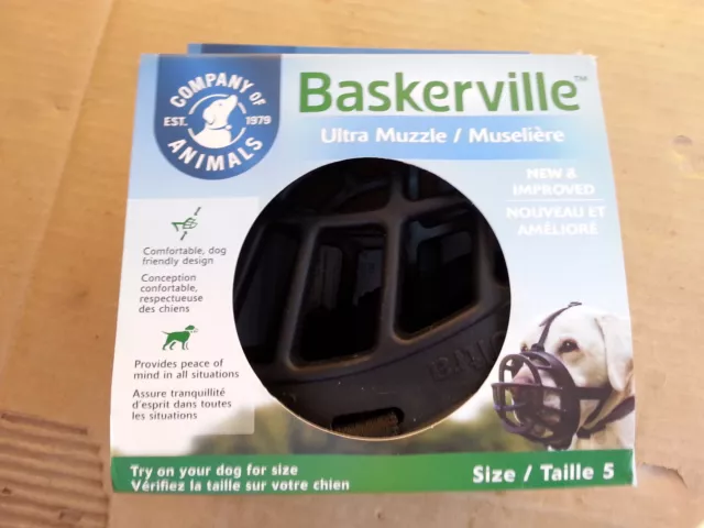 Company Of Animals Baskerville Ultra Dog Muzzle, Size 5 for Dogs