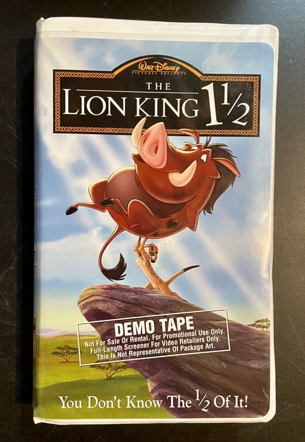 DISNEY THE LION King 1 1/2 Demo VHS Tape Promo HOT RARE $168.21