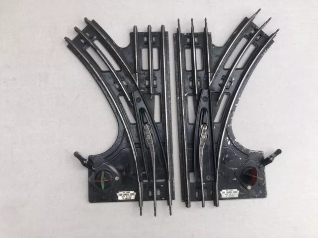 Lionel 3-Rail No. 1024 O27 / O Gauge Left & Right Hand Manual Points Switches