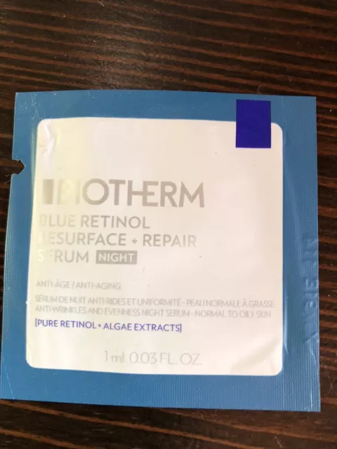20 Proben Neu Biotherm Blue Retinol Serum Night Resurface
