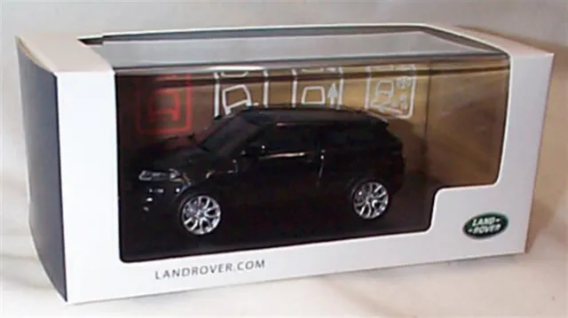 Land Rover Evoque in Black, official Land Rover dealer model, IXO 1:43 scale