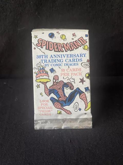 1992 Sealed Marvel Spider-Man II 30th Anniversary Trading Cards 1x Booster Pack