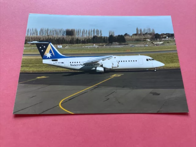 Ansett New Zealand BAe 146 ZK-NZK colour photograph