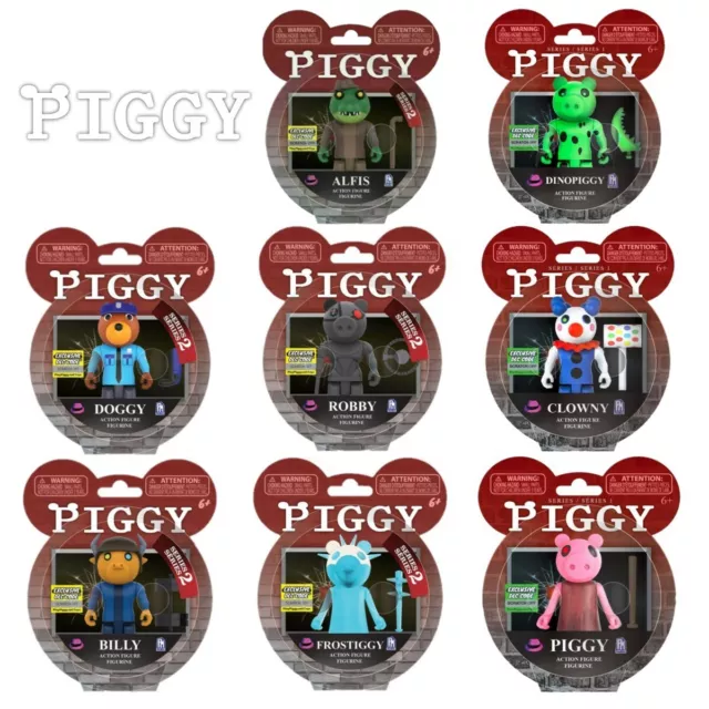 PIGGY Action Figure Series 1 - piggy, Tigry, Clown, Fox, & Dinopiggy Roblox