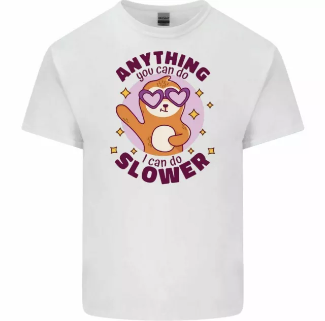 T-shirt divertente da uomo Sloth Anything You Can Do I Can Do più lenta