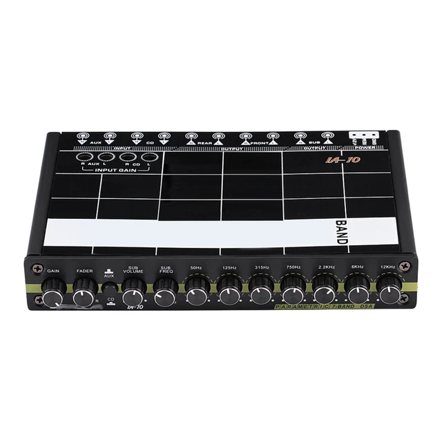 Equalizzatore audio specializzato antigraffio equalizzatore parametrico 7 bande per