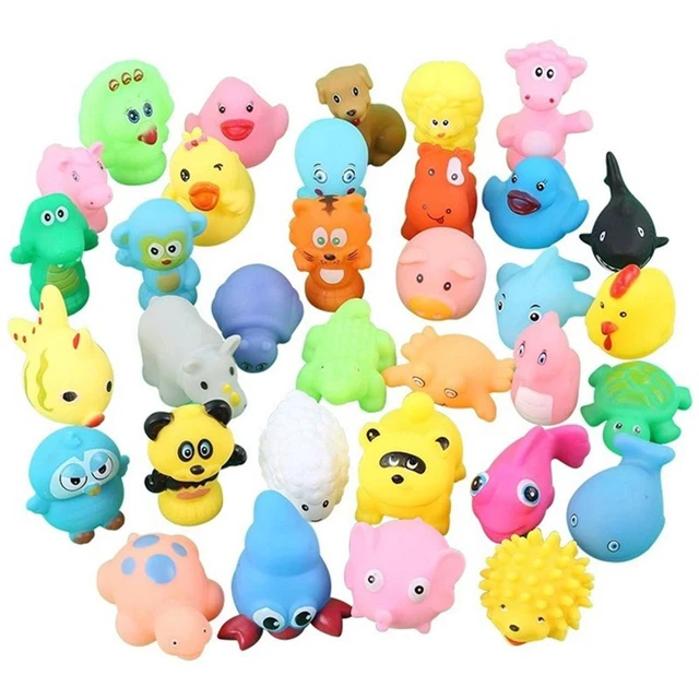 Float Rubber Animals Fishing Net Animals Bath Toy Animal Tub Toys Floating Toys